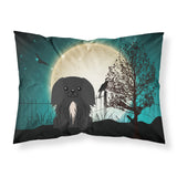 Caroline'S Treasures Halloween Scary Pekingnese Black Fabric Standard Pillowcase Bb2297Pillowcase, Multicolor