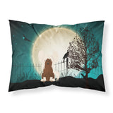 Caroline'S Treasures Halloween Scary Chinese Crested Cream Fabric Standard Pillowcase Bb2303Pillowcase