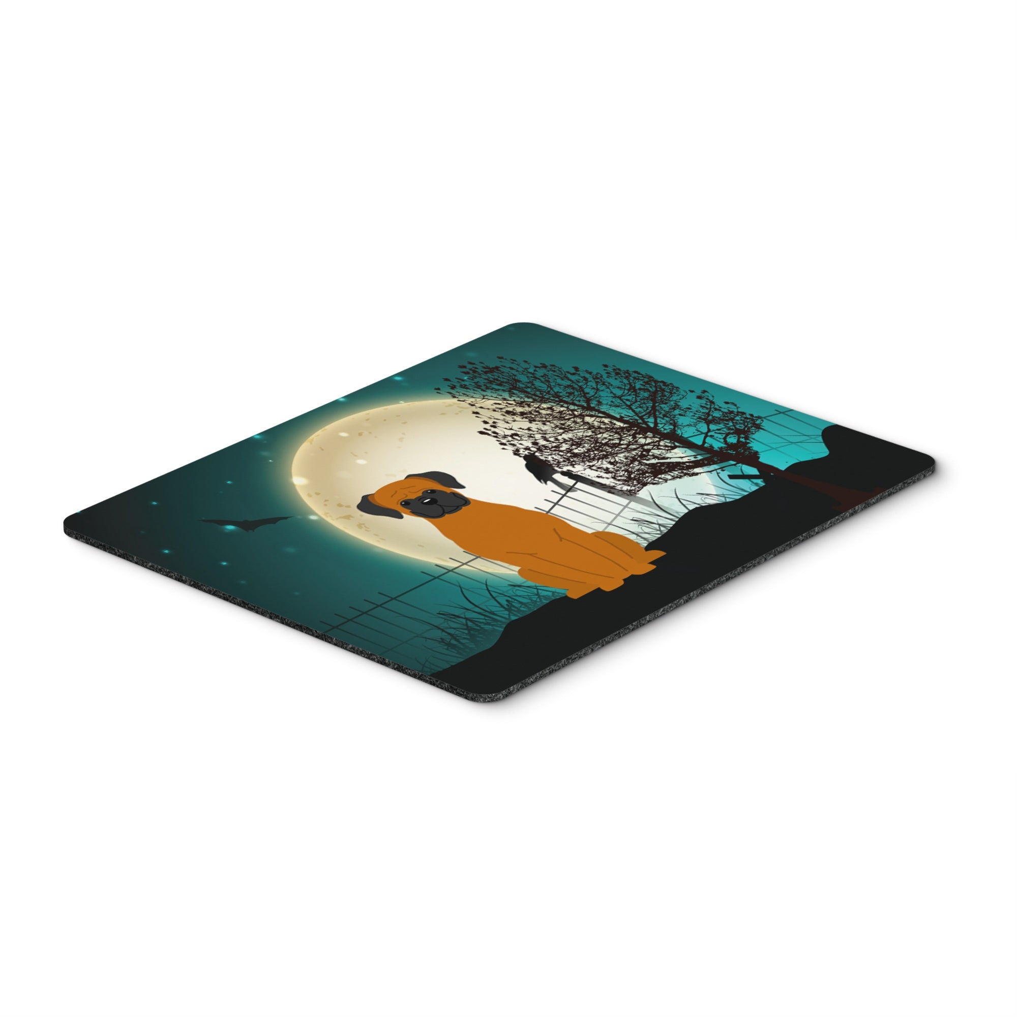 Caroline'S Treasures Halloween Scary Fawn Boxer Mouse Pad, Multicolor, 7.75X9.25 (Bb2305Mp)