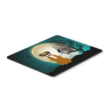 Caroline'S Treasures Halloween Scary Flashy Fawn Boxer Mouse Pad, Multicolor, 7.75X9.25 (Bb2306Mp)