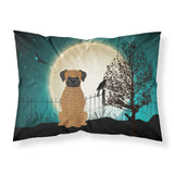 Caroline'S Treasures Halloween Scary Brindle Boxer Fabric Standard Pillowcase Bb2307Pillowcase, Multicolor