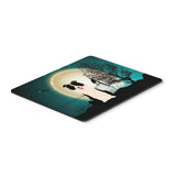 Caroline'S Treasures Halloween Scary Border Collie Black White Mouse Pad, Multicolor, 7.75X9.25 (Bb2308Mp)