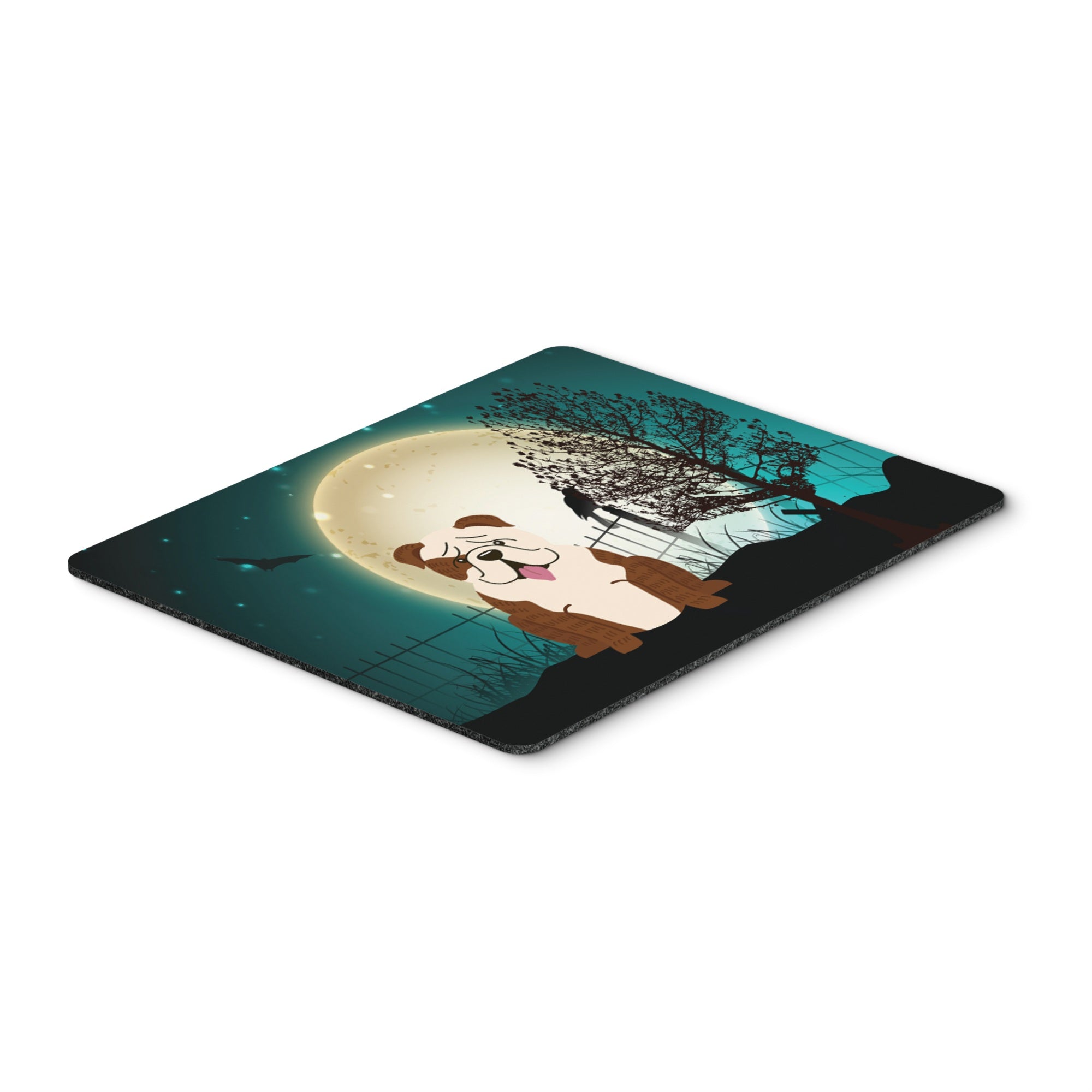 Caroline'S Treasures Halloween English Bulldog Brindle White Mouse Pad, Multicolor, 7.75X9.25 (Bb2311Mp)