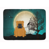 Caroline'S Treasures Halloween Scary English Bulldog Red Floor Mat, 19 X 27, Multicolor