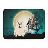 Caroline'S Treasures Halloween Scary English Bulldog White Floor Mat, 19 X 27, Multicolor