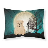 Caroline'S Treasures Halloween Scary English Bulldog Fawn Fabric Standard Pillowcase Bb2314Pillowcase, Multicolor