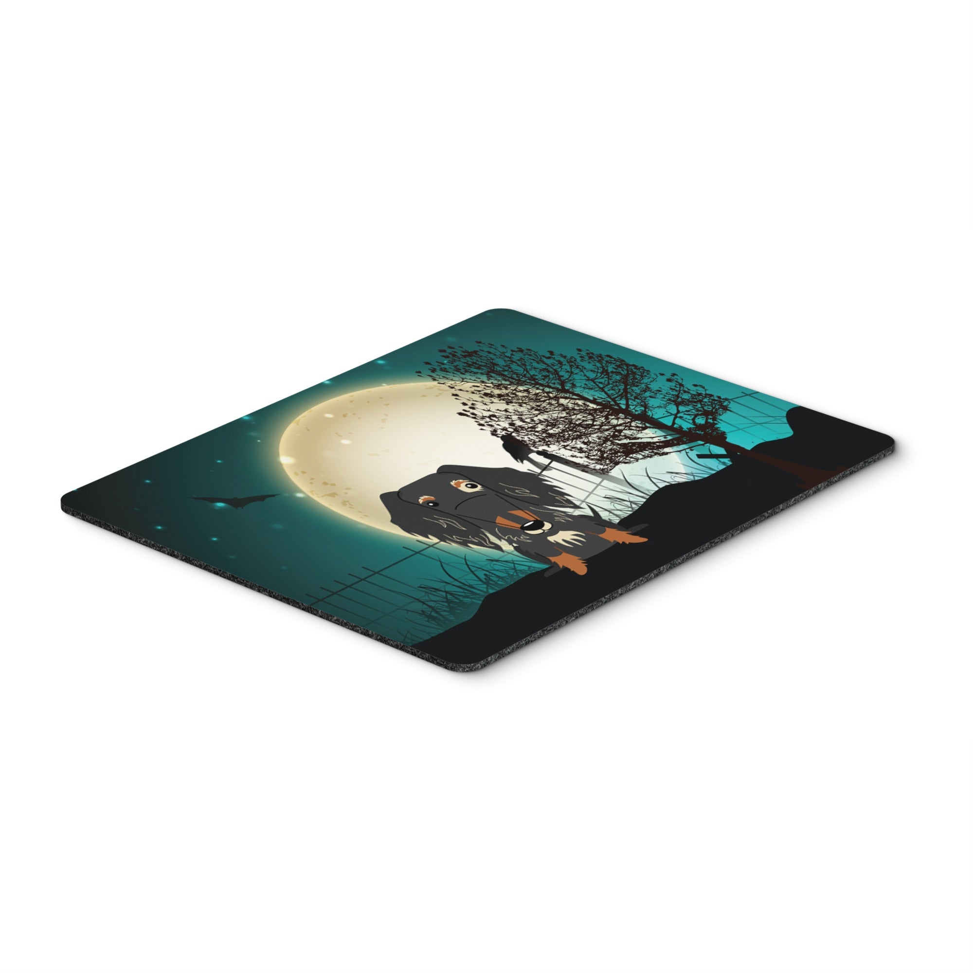 Caroline'S Treasures Halloween Scary Wire Haired Dachshund Dapple Mouse Pad, Multicolor, 7.75X9.25 (Bb2318Mp)