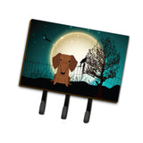 Caroline'S Treasures Halloween Scary Dachshund Red Brown Leash Or Key Holder Bb2320Th68, Triple
