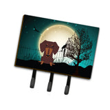 Caroline'S Treasures Halloween Scary Dachshund Chocolate Leash Or Key Holder Bb2321Th68, Triple