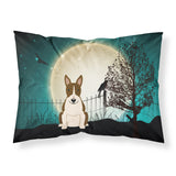 Caroline'S Treasures Halloween Scary Bull Terrier Dark Brindle Fabric Standard Pillowcase Bb2326Pillowcase, Multicolor