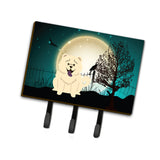 Caroline'S Treasures Halloween Scary Chow White Leash Or Key Holder Bb2330Th68, Triple, Multicolor