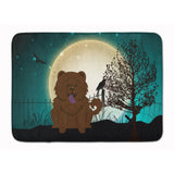 Caroline'S Treasures Halloween Scary Chow Chocolate Floor Mat, 19 X 27, Multicolor