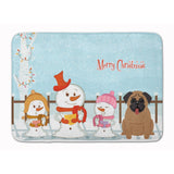Caroline'S Treasures Merry Christmas Carolers Pug Brown Floor Mat, 19 X 27, Multicolor