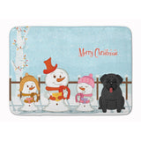 Caroline'S Treasures Merry Christmas Carolers Pug Black Floor Mat, 19 X 27, Multicolor