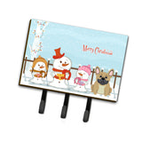 Caroline'S Treasures Merry Christmas Carolers French Bulldog Cream Leash Or Key Holder Bb2341Th68, Triple, Multicolor