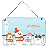 Caroline'S Treasures Christmas Carolers Merry French Bulldog Piebald Wall Or Door Hanging Prints Bb2342Ds812, 8 X 12