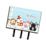 Caroline'S Treasures Christmas Carolers Merry French Bulldog Black Leash Or Key Holder Bb2345Th68, Triple