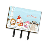 Caroline'S Treasures Christmas Carolers Merry Mastiff Brindle White Leash Or Key Holder Bb2347Th68, Triple