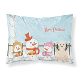 Caroline'S Treasures Merry Christmas Carolers Lowchen Fabric Standard Pillowcase Bb2350Pillowcase, Multicolor