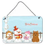 Caroline'S Treasures Christmas Carolers Merry Norwich Terrier Wall Or Door Hanging Prints Bb2351Ds812, 8 X 12