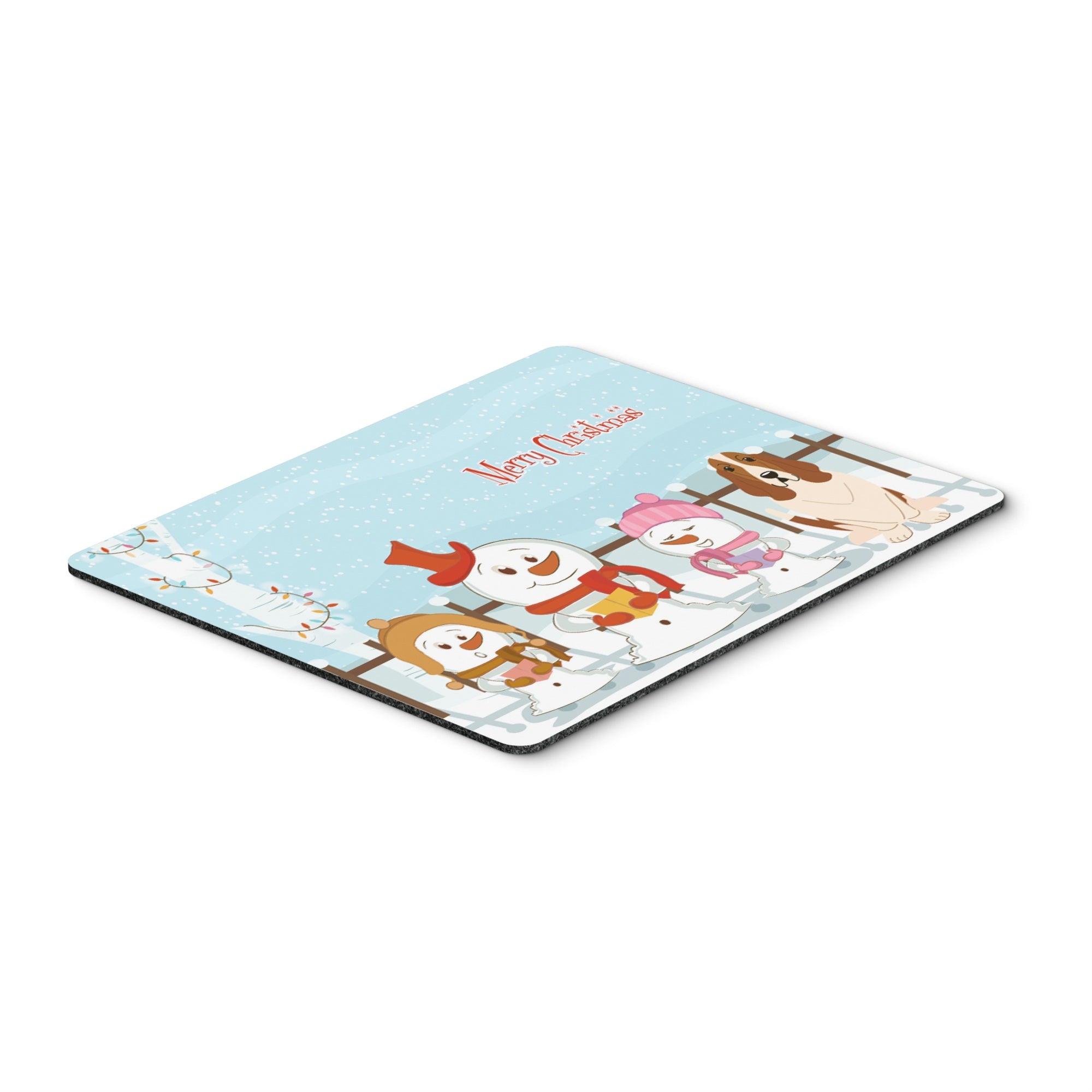 Caroline'S Treasures Merry Christmas Carolers Basset Hound Mouse Pad, Multicolor, 7.75X9.25 (Bb2352Mp)
