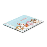 Caroline'S Treasures Merry Christmas Carolers Basset Hound Mouse Pad, Multicolor, 7.75X9.25 (Bb2352Mp)