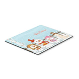 Caroline'S Treasures Merry Christmas Carolers Borzoi Mouse Pad, Multicolor, 7.75X9.25 (Bb2354Mp)