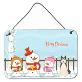 Caroline'S Treasures Christmas Carolers Merry West Siberian Laika Spitz Wall Or Door Hanging Prints Bb2356Ds812, 8 X 12,