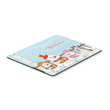 Caroline'S Treasures Merry Christmas West Siberian Laika Spitz Mouse Pad, Multicolor, 7.75X9.25 (Bb2356Mp)