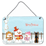 Caroline'S Treasures Christmas Carolers Merry Manchester Terrier Wall Or Door Hanging Prints Bb2359Ds812, 8 X 12