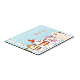 Caroline'S Treasures Merry Christmas Carolers Samoyed Mouse Pad, Multicolor, 7.75X9.25 (Bb2361Mp)