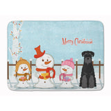 Caroline'S Treasures Christmas Standard Schnauzer Black Floor Mat, 19 X 27, Multicolor