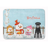 Caroline'S Treasures Christmas Standard Schnauzer Black Grey Floor Mat, 19 X 27, Multicolor