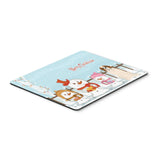 Caroline'S Treasures Merry Christmas Carolers Saint Bernard Mouse Pad, Multicolor, 7.75X9.25 (Bb2366Mp)