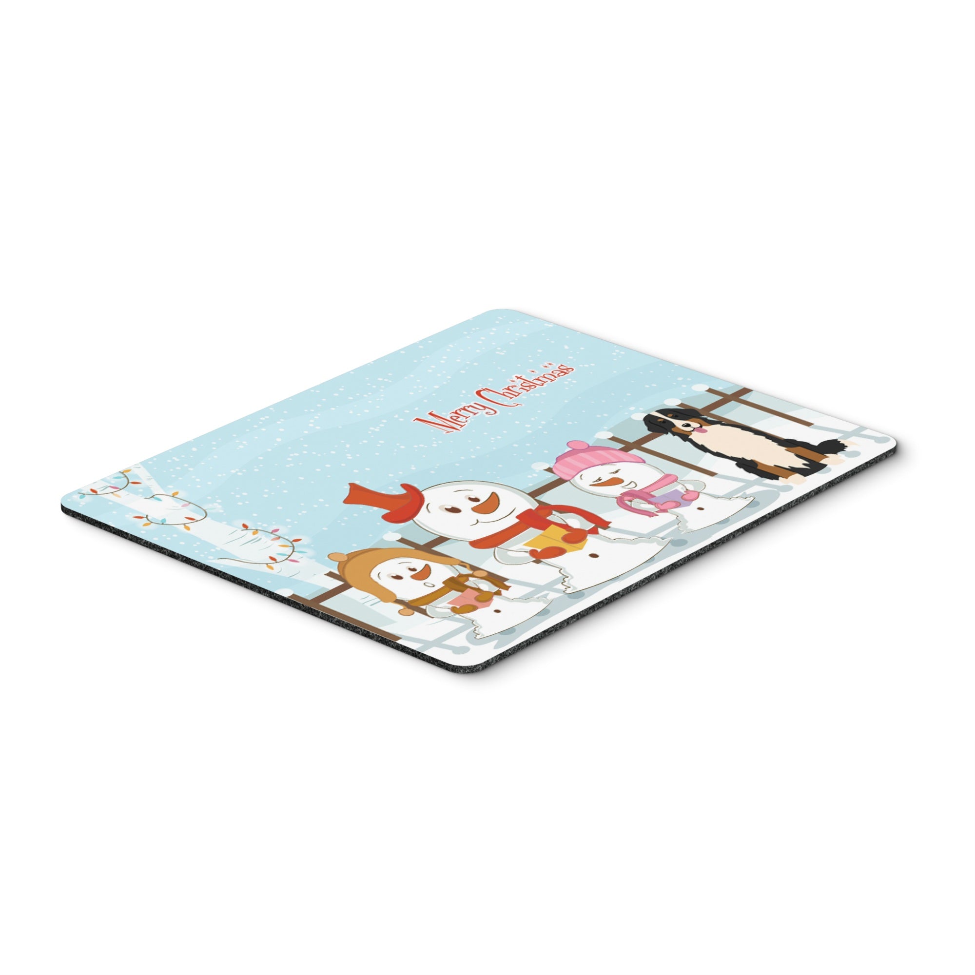 Caroline'S Treasures Merry Christmas Bernese Mountain Dog Mouse Pad, Multicolor, 7.75X9.25 (Bb2367Mp)