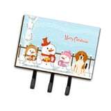 Caroline'S Treasures Christmas Carolers Merry Beagle Tricolor Leash Or Key Holder Bb2371Th68, Triple