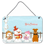 Caroline'S Treasures Merry Christmas Carolers Airedale Wall Or Door Hanging Prints Bb2372Ds812, 8 X 12, Multicolor