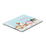 Caroline'S Treasures Merry Christmas Carolers Swiss Hound Mouse Pad, Multicolor, 7.75X9.25 (Bb2375Mp)