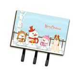 Caroline'S Treasures Merry Christmas Carolers Central Asian Shepherd Dog Leash Or Key Holder Bb2380Th68, Triple, Multicolor