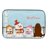 Caroline'S Treasures Merry Christmas Carolers Caucasian Shepherd Dog Dish Drying Mat, 14 X 21