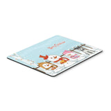 Caroline'S Treasures Merry Christmas Miniature Salt And Pepper Mouse Pad, Multicolor, 7.75X9.25 (Bb2385Mp)
