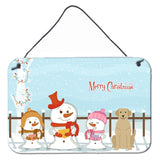 Caroline'S Treasures Christmas Carolers Merry Yellow Labrador Wall Or Door Hanging Prints Bb2386Ds812, 8 X 12
