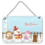 Caroline'S Treasures Christmas Carolers Merry Glen Of Imal Tan Wall Or Door Hanging Prints Bb2391Ds812, 8 X 12