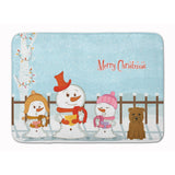Caroline'S Treasures Merry Christmas Glen Of Imal Tan Floor Mat, 19 X 27, Multicolor