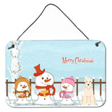 Caroline'S Treasures Christmas Carolers Merry Soft Coated Wheaten Terrier Wall Or Door Hanging Prints Bb2392Ds812, 8 X 12,