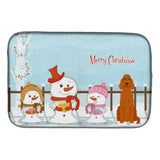 Caroline'S Treasures Irish Setter Dish Drying Mat, 14 X 21, Christmas Carolers