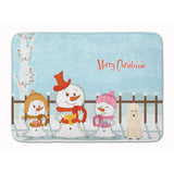 Caroline'S Treasures Merry Christmas Carolers Poodle White Floor Mat, 19 X 27, Multicolor