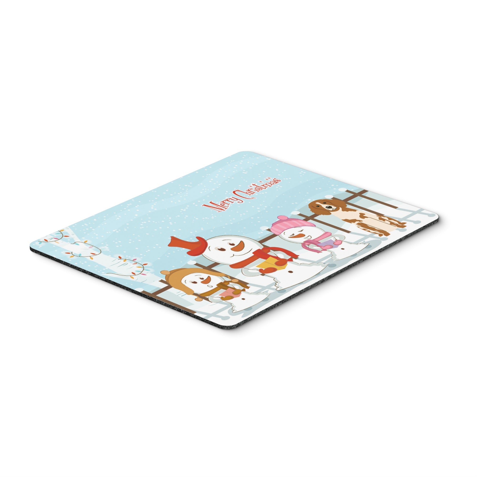 Caroline'S Treasures Merry Christmas Carolers Brittany Spaniel Mouse Pad, Multicolor, 7.75X9.25 (Bb2403Mp)