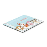 Caroline'S Treasures Merry Christmas Papillon Sable White Mouse Pad, Multicolor, 7.75X9.25 (Bb2408Mp)