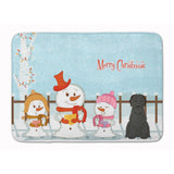 Caroline'S Treasures Merry Christmas Carolers Briard Black Floor Mat, 19 X 27, Multicolor